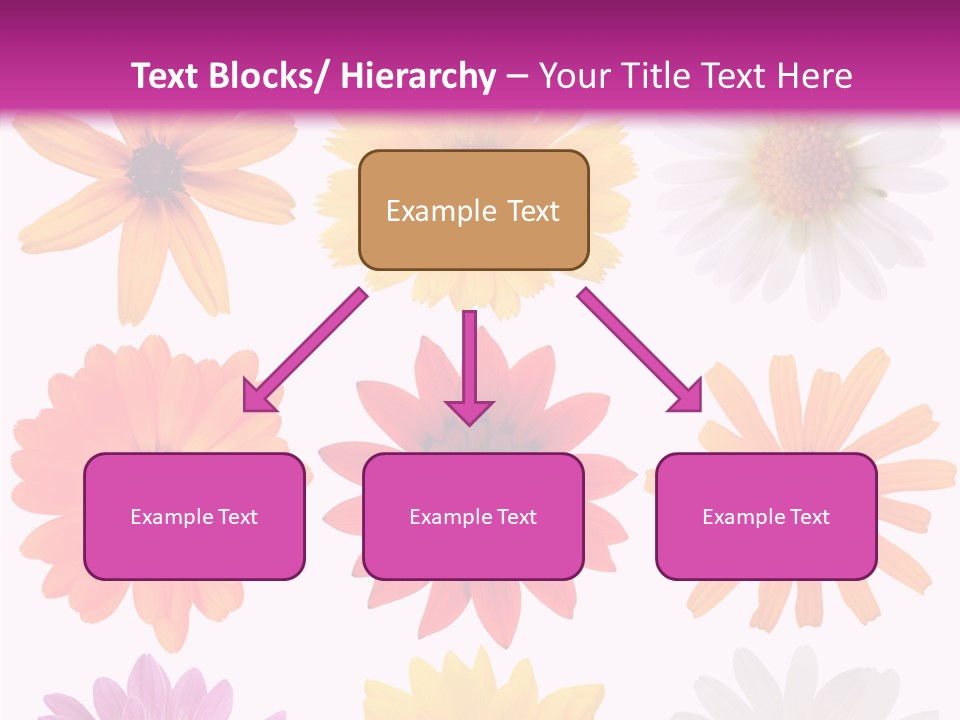 Flower Vivid Pink PowerPoint Template