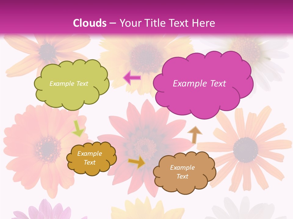 Flower Vivid Pink PowerPoint Template