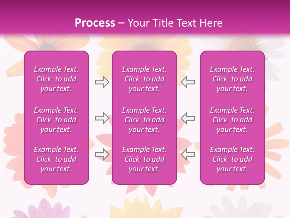 Flower Vivid Pink PowerPoint Template