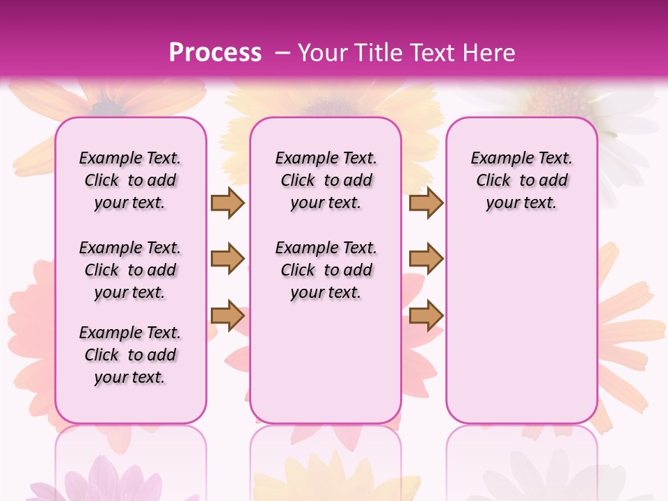 Flower Vivid Pink PowerPoint Template