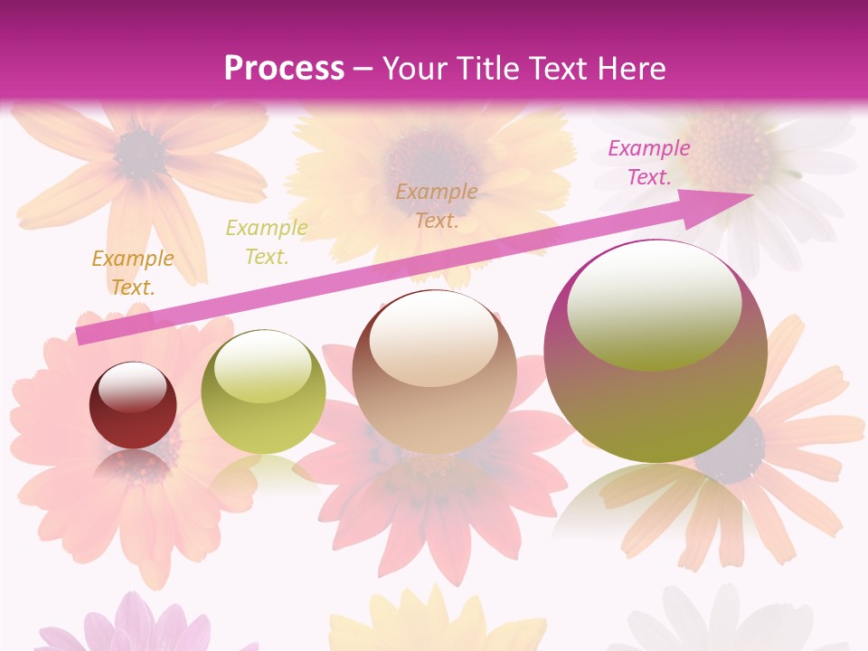 Flower Vivid Pink PowerPoint Template
