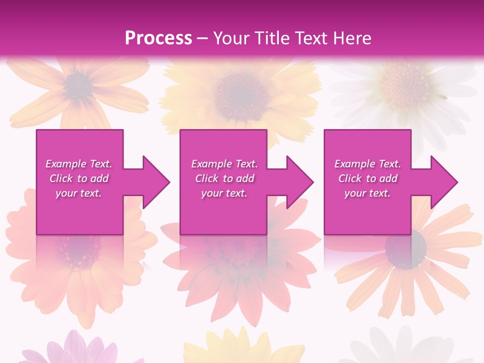 Flower Vivid Pink PowerPoint Template