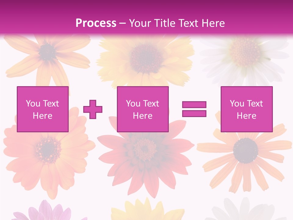 Flower Vivid Pink PowerPoint Template