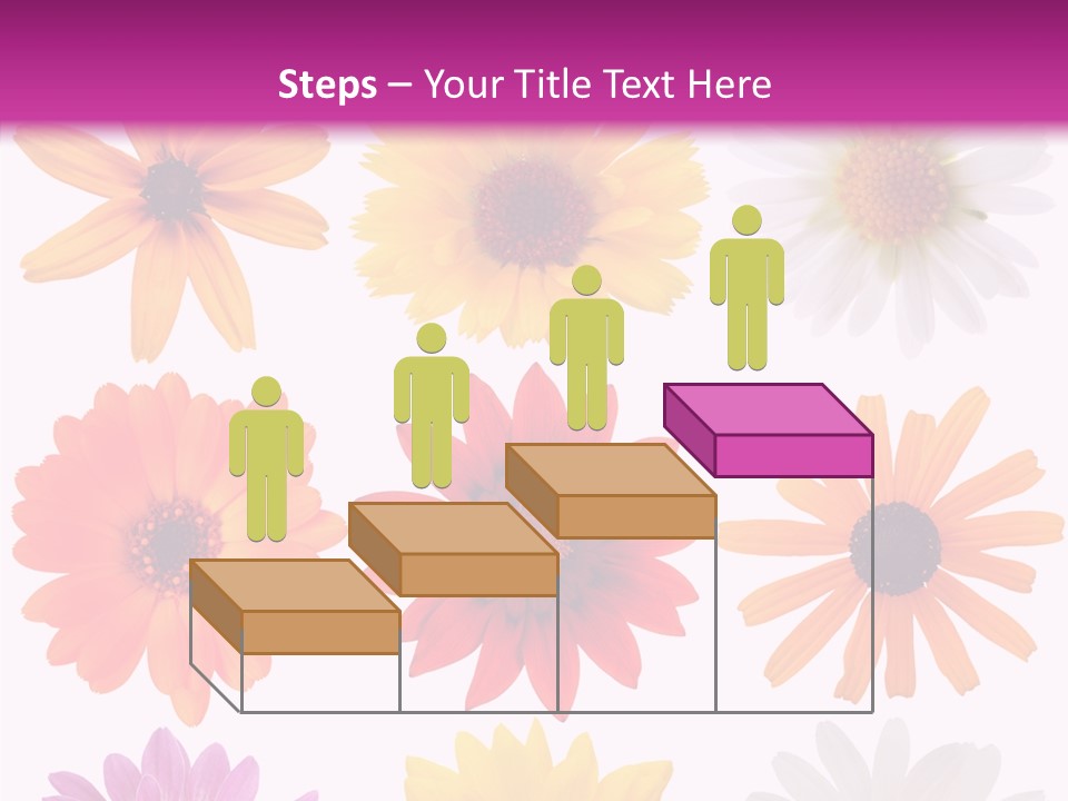 Flower Vivid Pink PowerPoint Template