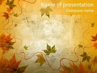 Yellow Black Decay PowerPoint Template