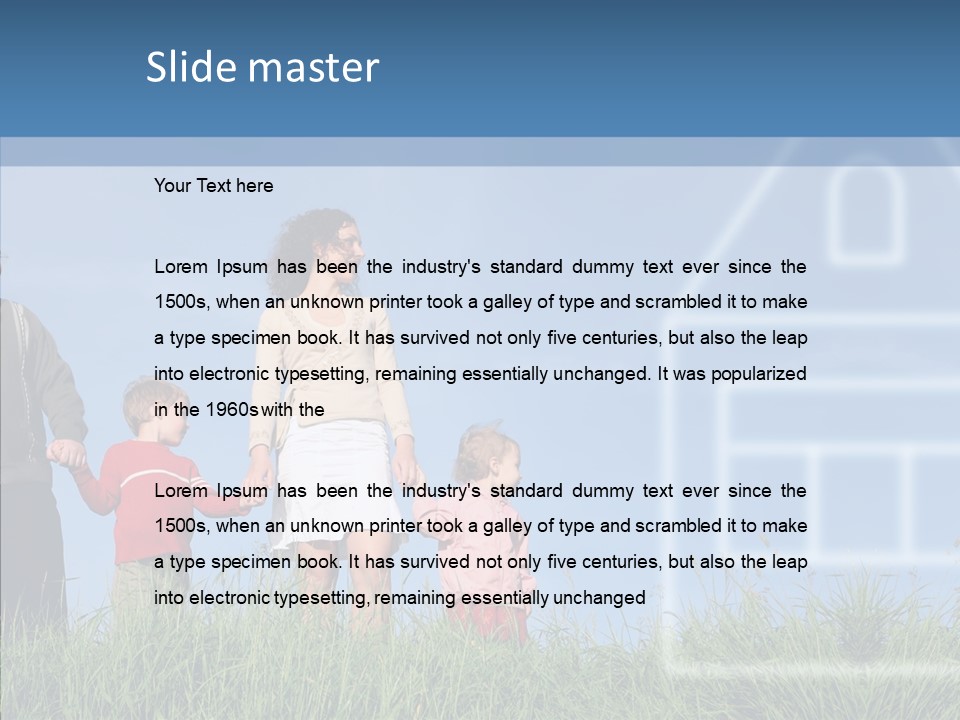 Sky Home Mother PowerPoint Template