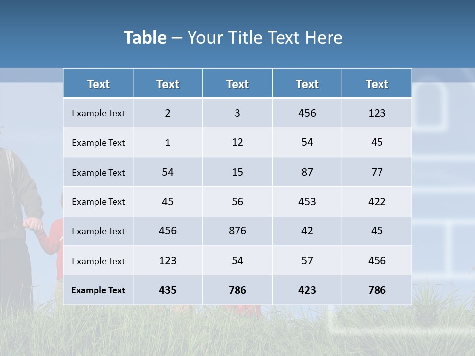 Sky Home Mother PowerPoint Template