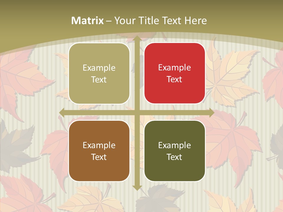 November Wallpaper Leafage PowerPoint Template