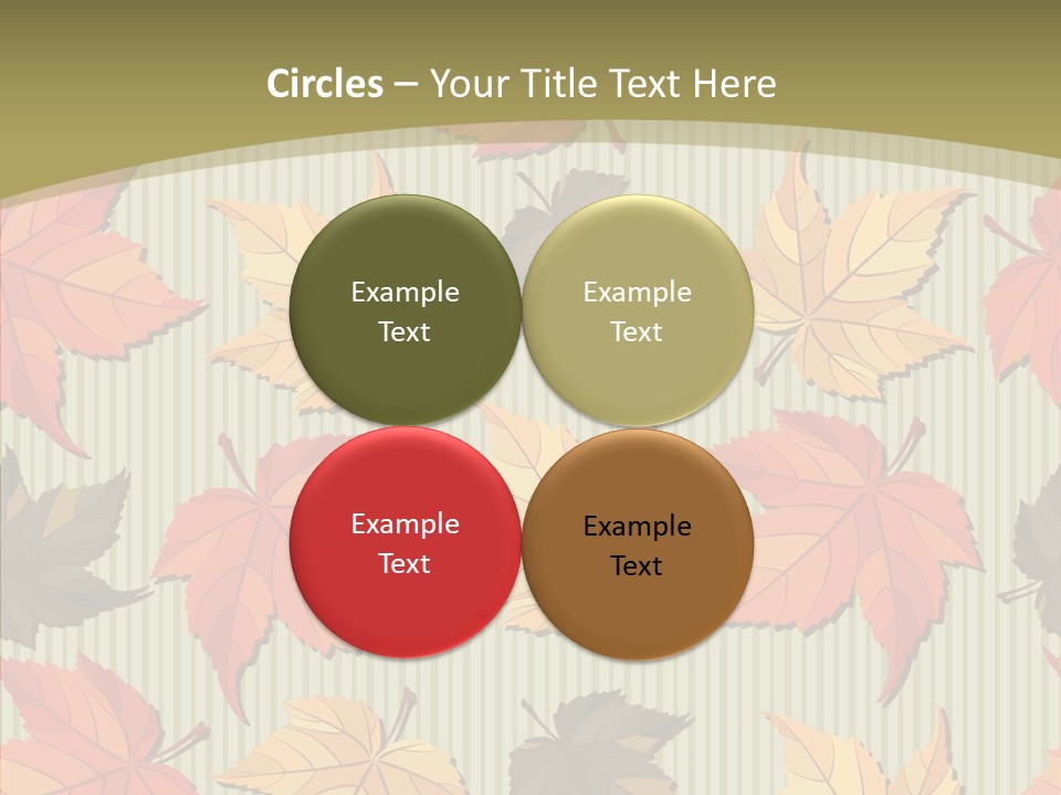 November Wallpaper Leafage PowerPoint Template