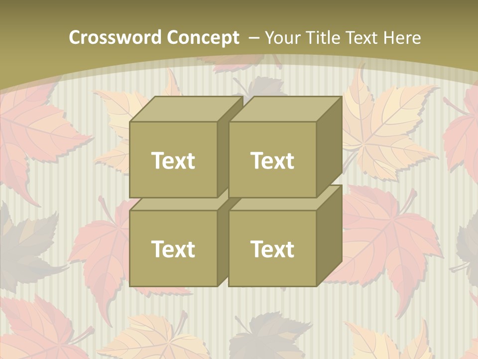 November Wallpaper Leafage PowerPoint Template