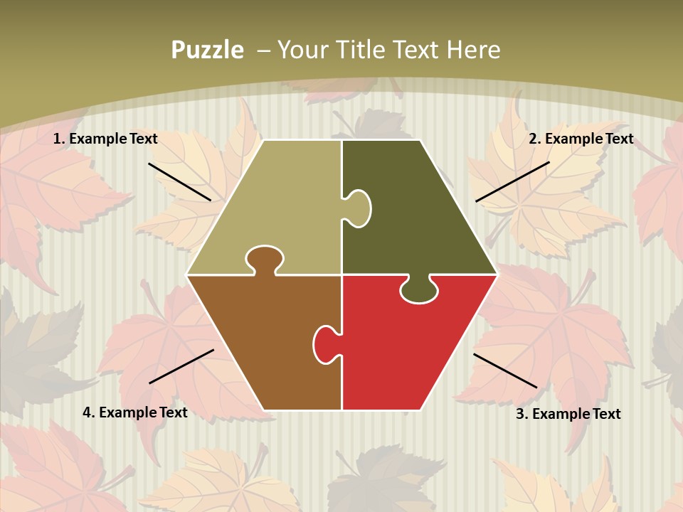 November Wallpaper Leafage PowerPoint Template