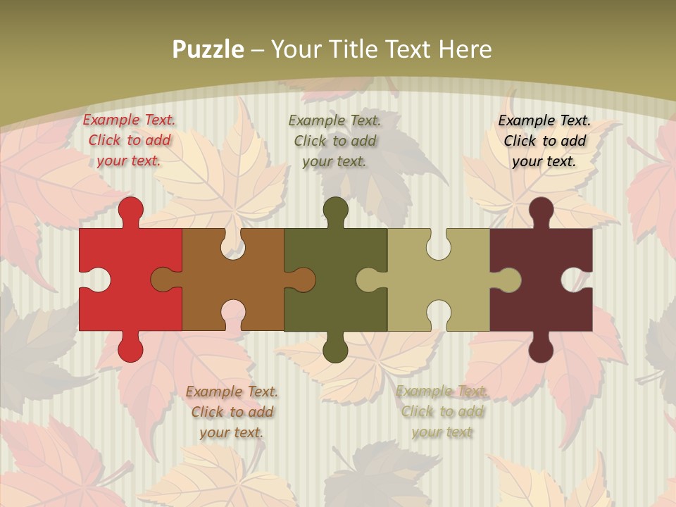 November Wallpaper Leafage PowerPoint Template