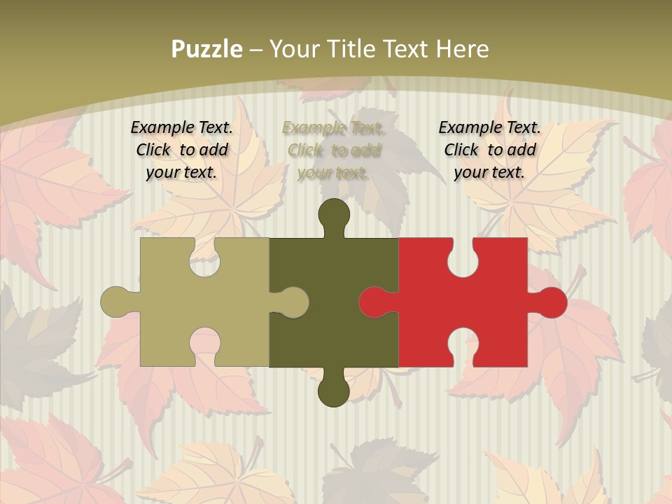 November Wallpaper Leafage PowerPoint Template