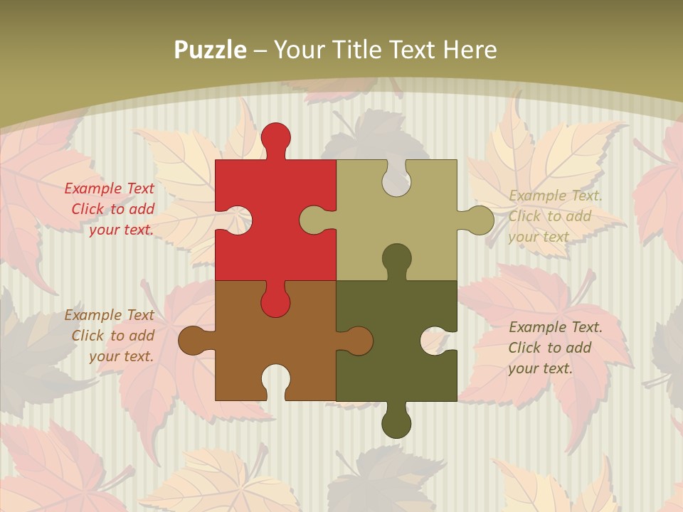 November Wallpaper Leafage PowerPoint Template