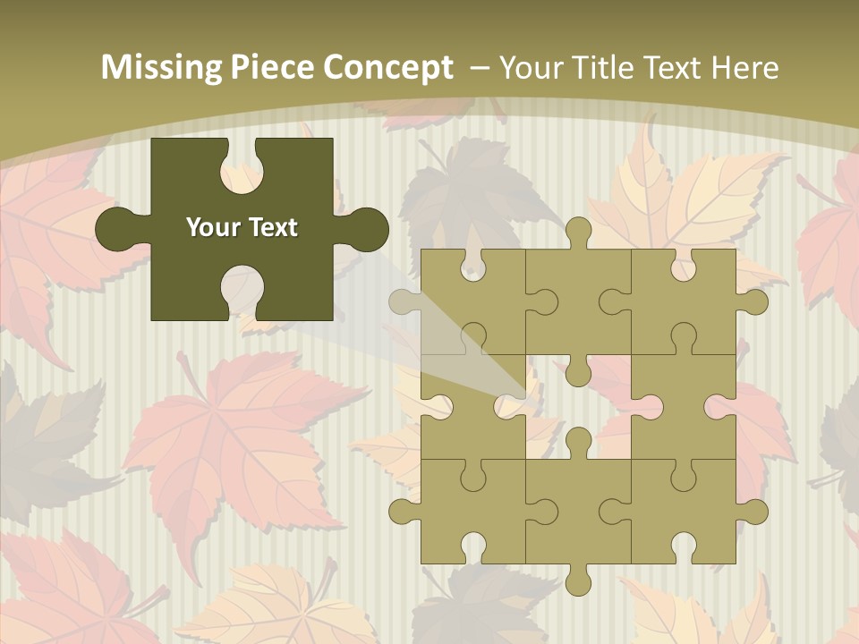 November Wallpaper Leafage PowerPoint Template