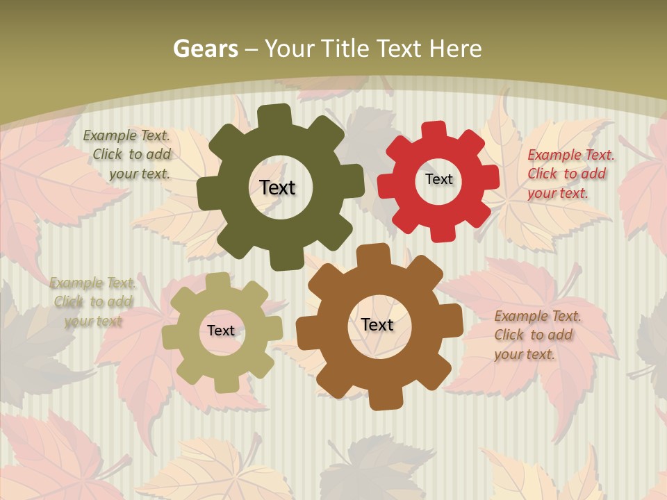 November Wallpaper Leafage PowerPoint Template