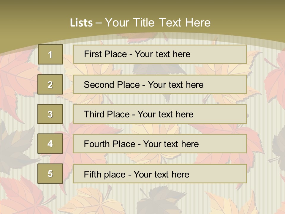 November Wallpaper Leafage PowerPoint Template