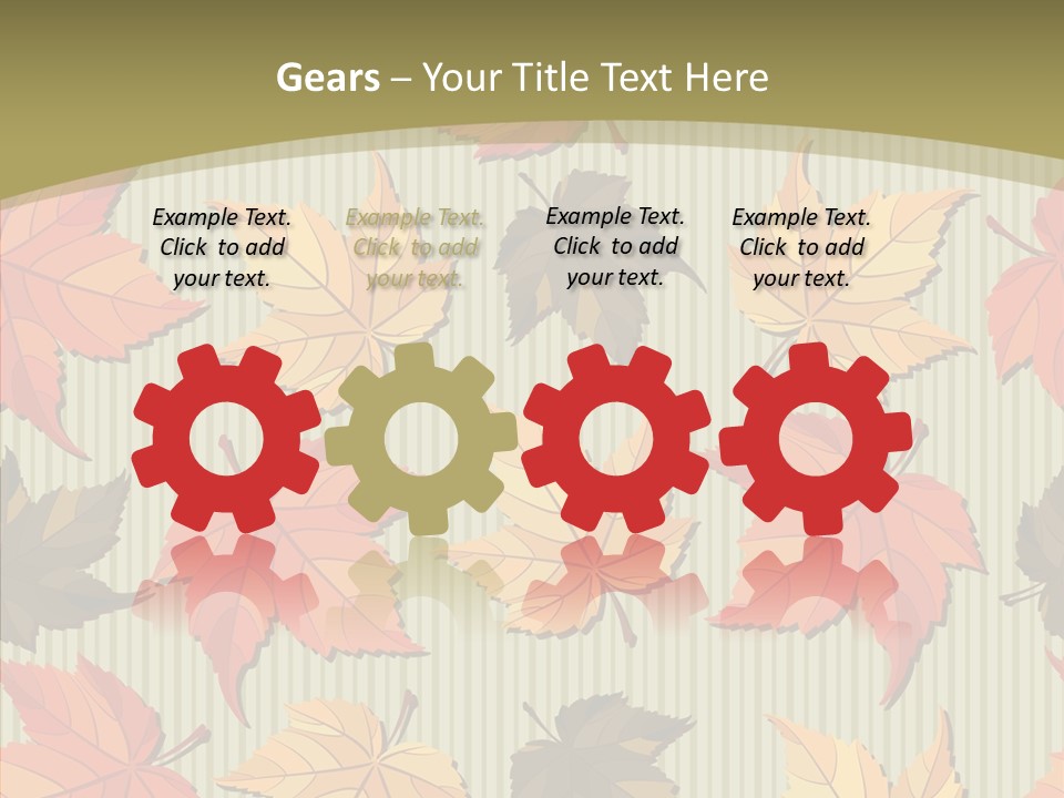 November Wallpaper Leafage PowerPoint Template