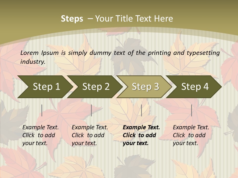 November Wallpaper Leafage PowerPoint Template