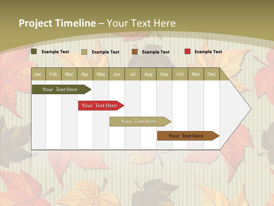 November Wallpaper Leafage PowerPoint Template