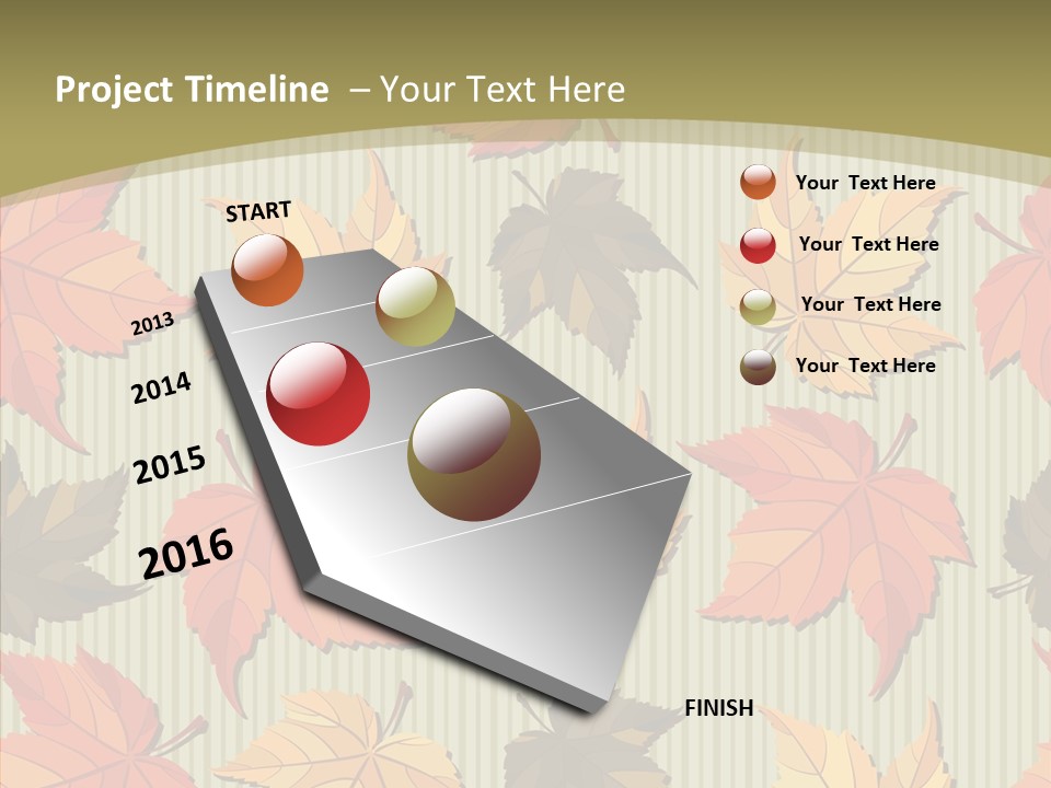 November Wallpaper Leafage PowerPoint Template