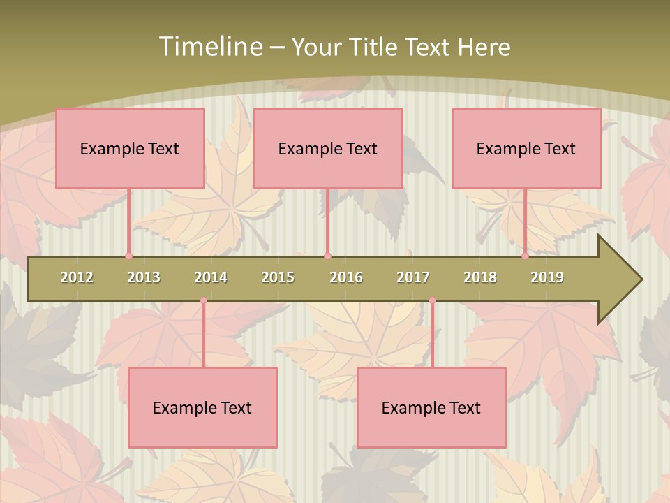 November Wallpaper Leafage PowerPoint Template
