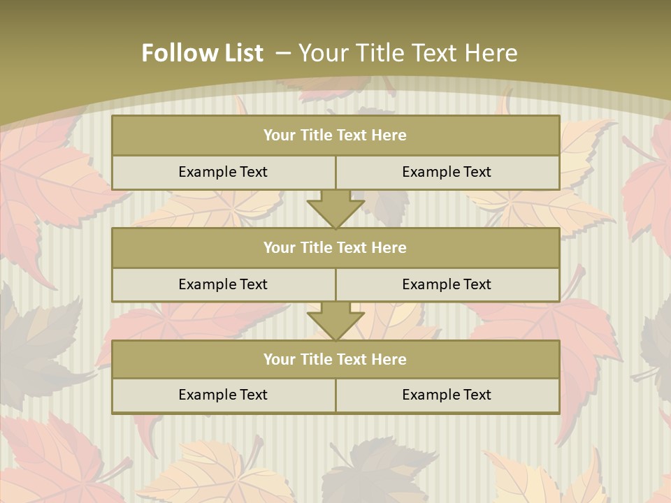 November Wallpaper Leafage PowerPoint Template