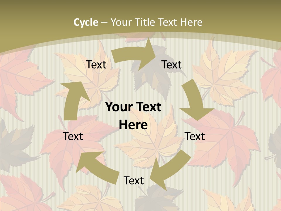 November Wallpaper Leafage PowerPoint Template