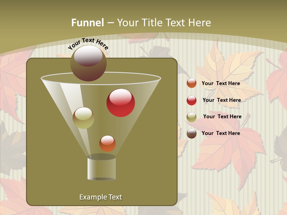 November Wallpaper Leafage PowerPoint Template