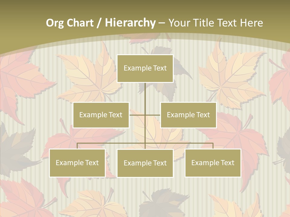 November Wallpaper Leafage PowerPoint Template