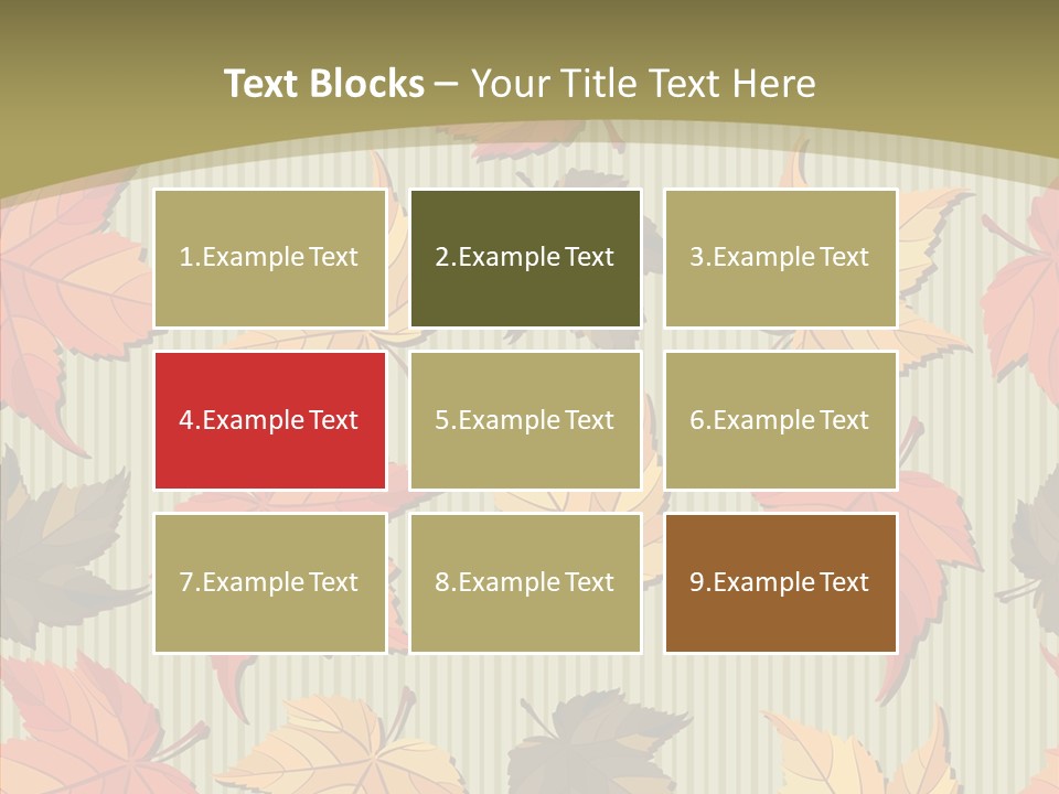 November Wallpaper Leafage PowerPoint Template