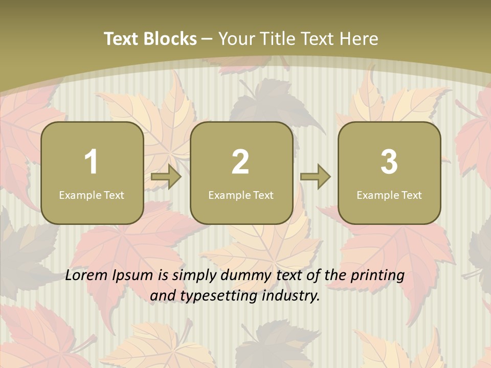 November Wallpaper Leafage PowerPoint Template