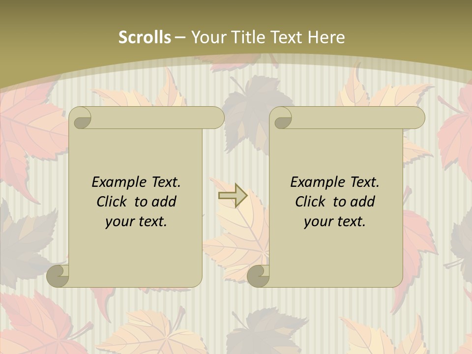 November Wallpaper Leafage PowerPoint Template