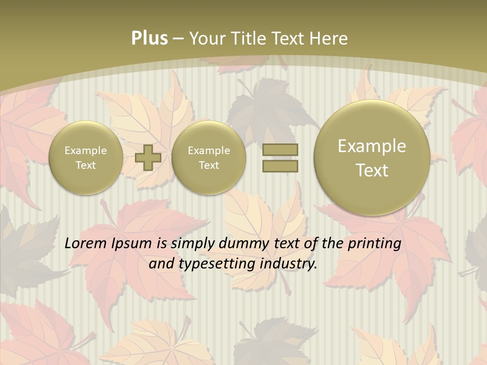 November Wallpaper Leafage PowerPoint Template