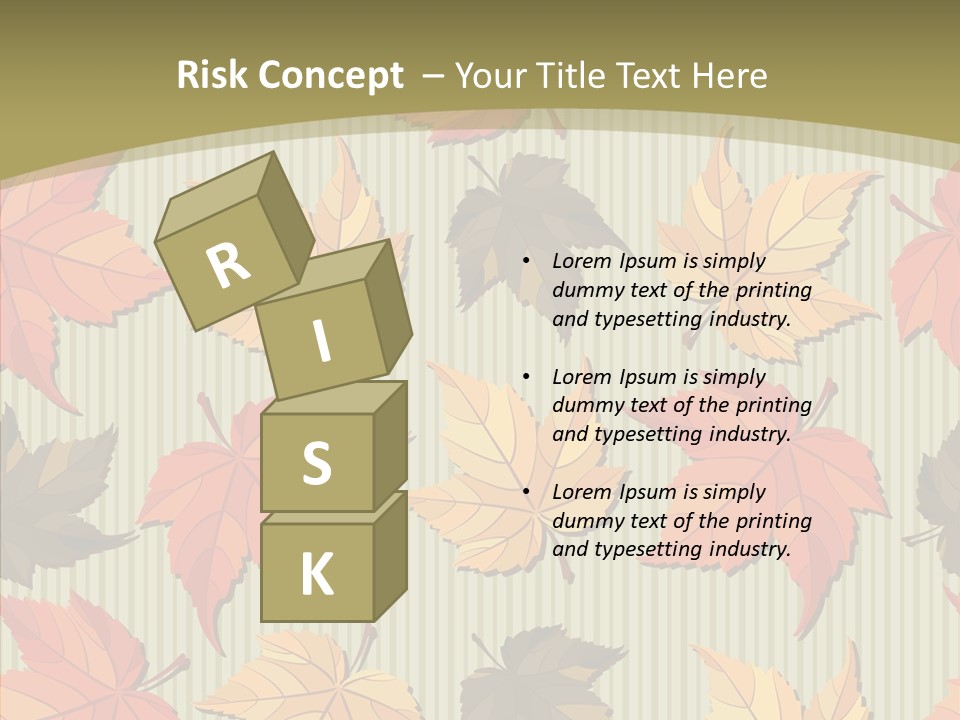 November Wallpaper Leafage PowerPoint Template