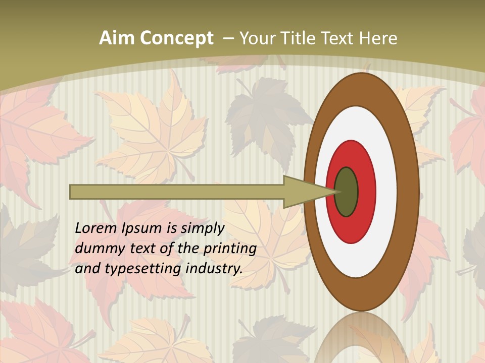 November Wallpaper Leafage PowerPoint Template