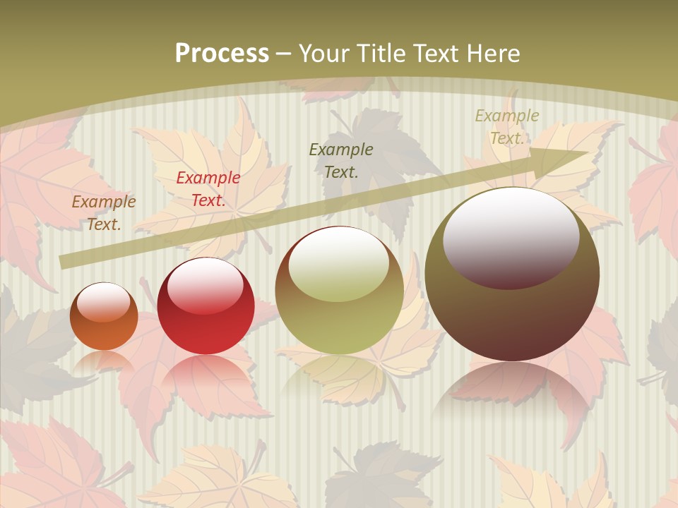 November Wallpaper Leafage PowerPoint Template