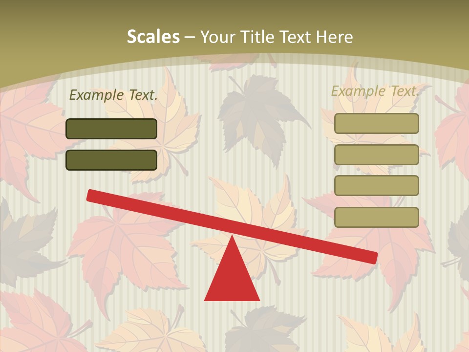 November Wallpaper Leafage PowerPoint Template