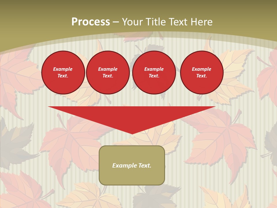 November Wallpaper Leafage PowerPoint Template