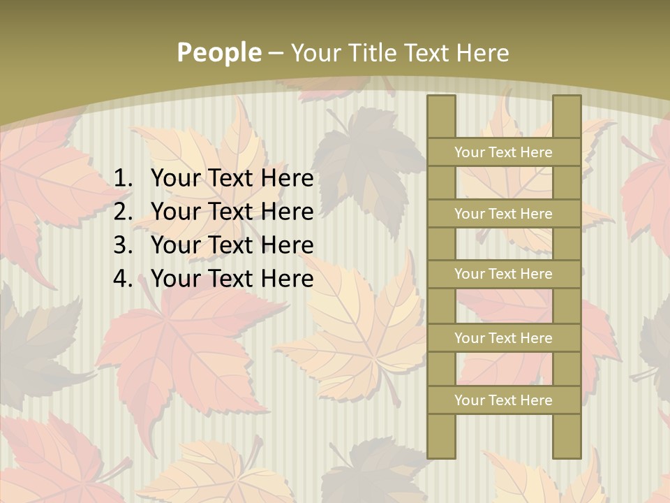 November Wallpaper Leafage PowerPoint Template