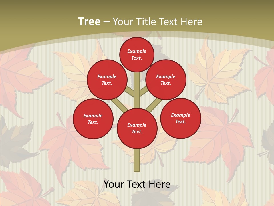 November Wallpaper Leafage PowerPoint Template
