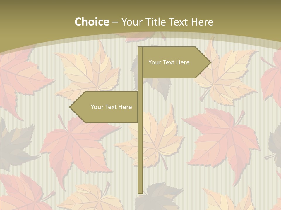 November Wallpaper Leafage PowerPoint Template