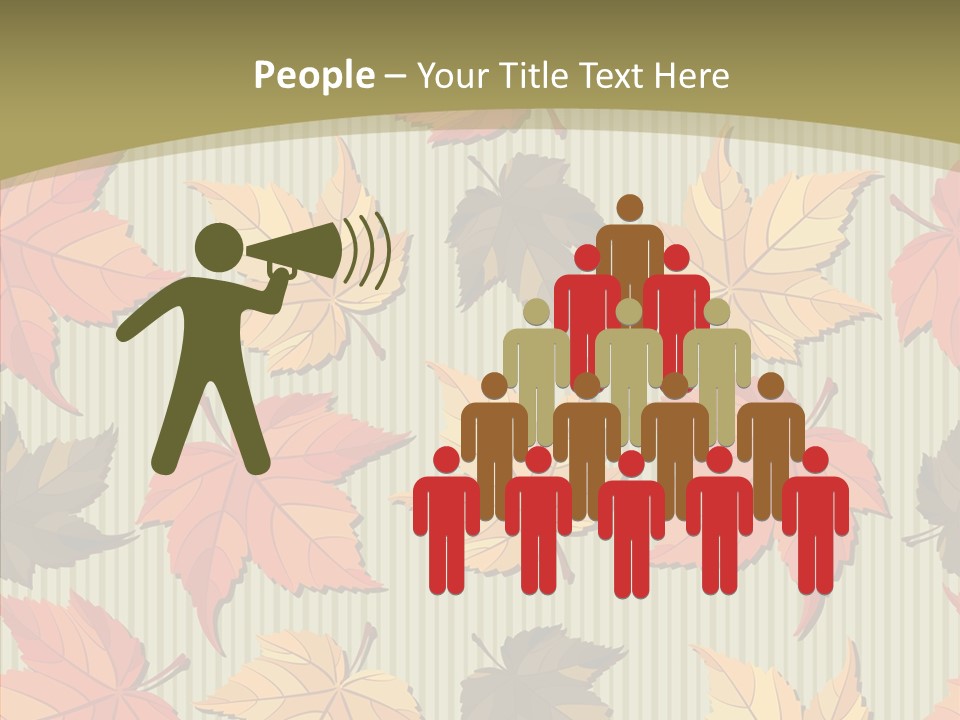 November Wallpaper Leafage PowerPoint Template