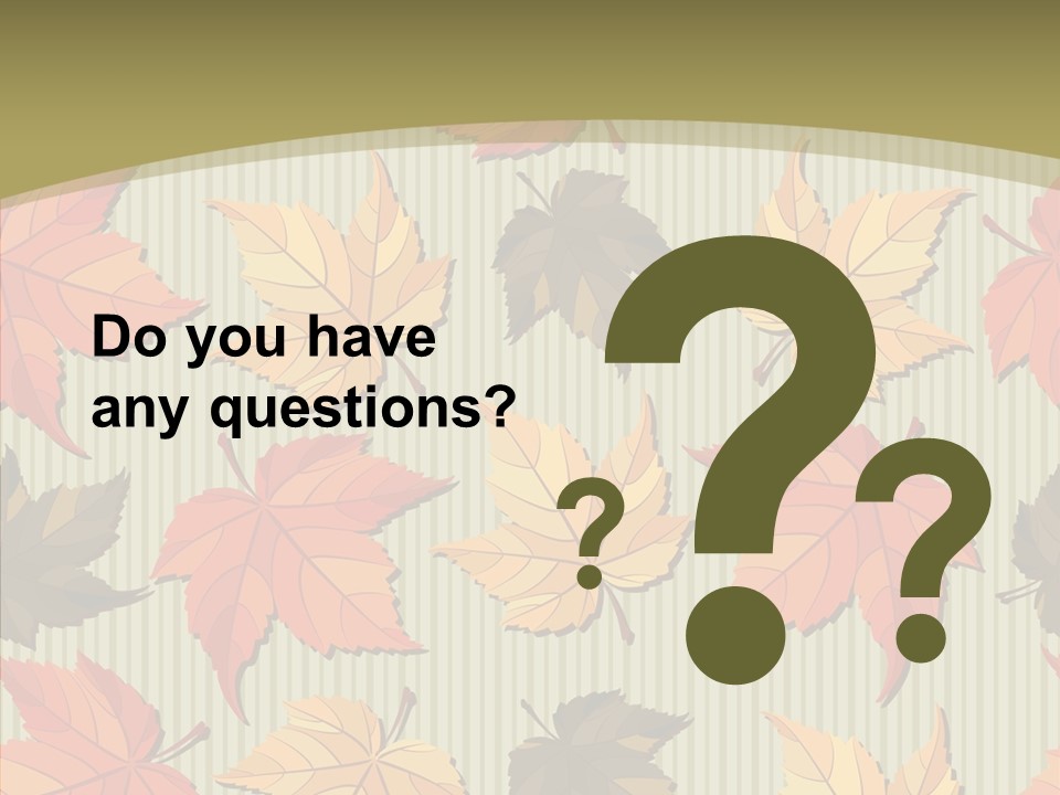 November Wallpaper Leafage PowerPoint Template