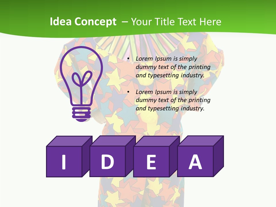 Caucasian Hat Character PowerPoint Template