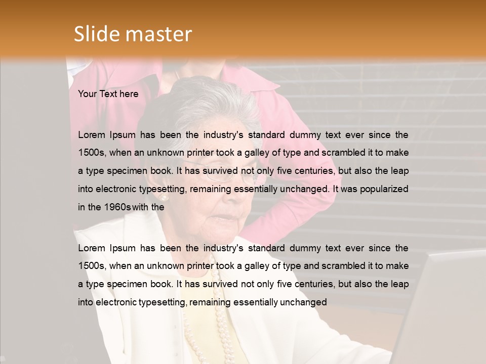 Portrait Home American PowerPoint Template