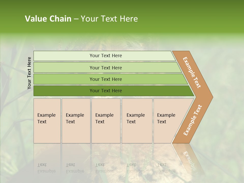 Felidae Green Leptailurus Serval PowerPoint Template