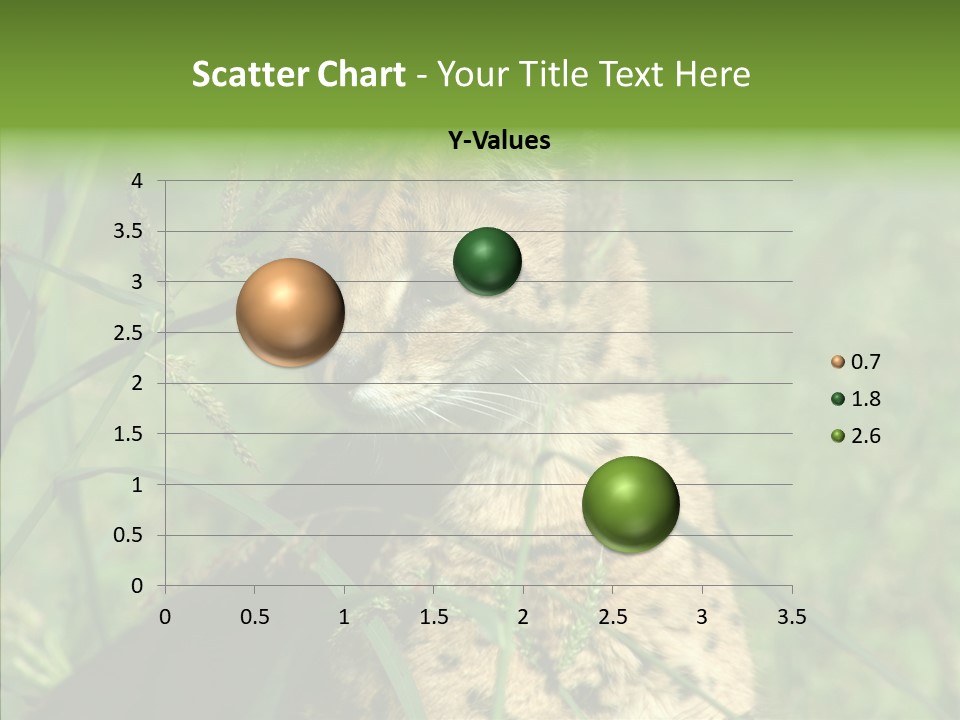 Felidae Green Leptailurus Serval PowerPoint Template