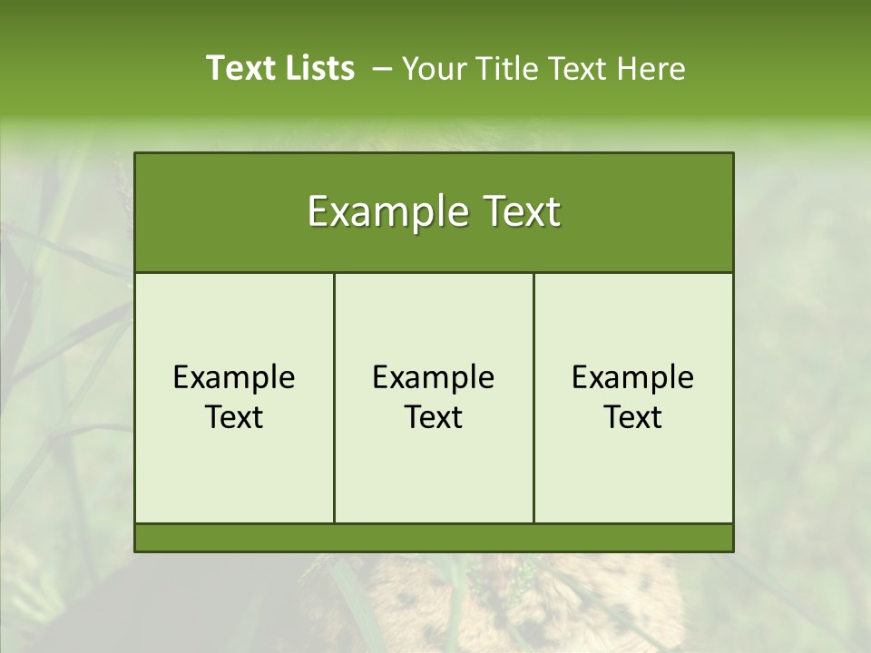 Felidae Green Leptailurus Serval PowerPoint Template