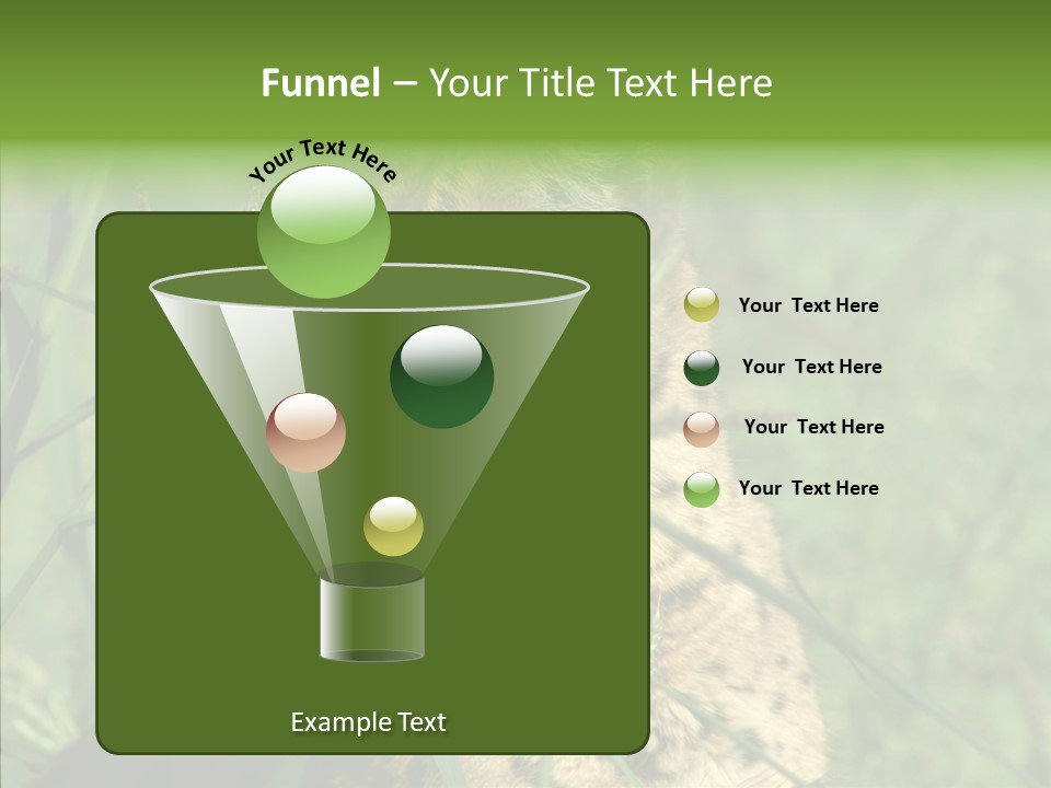 Felidae Green Leptailurus Serval PowerPoint Template